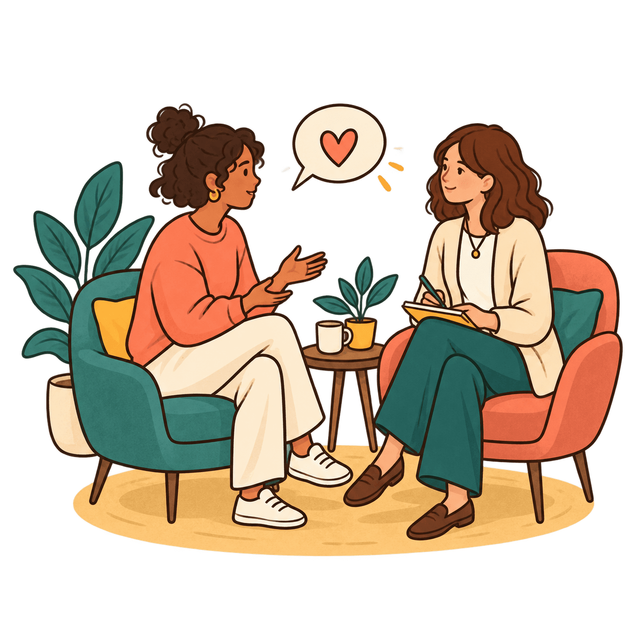 A calm space for psychological support